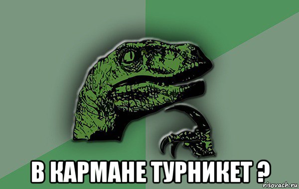  в кармане турникет ?, Мем Велоцираптор