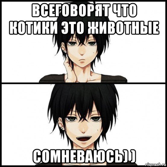 всеговорят что котики это животные сомневаюсь) )