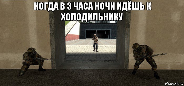 когда в 3 часа ночи идёшь к холодильнику 