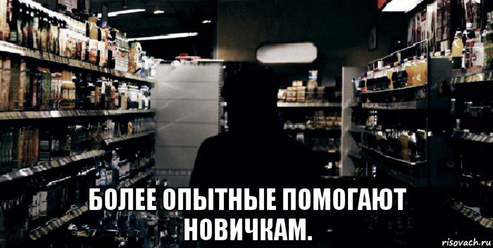  более опытные помогают новичкам.