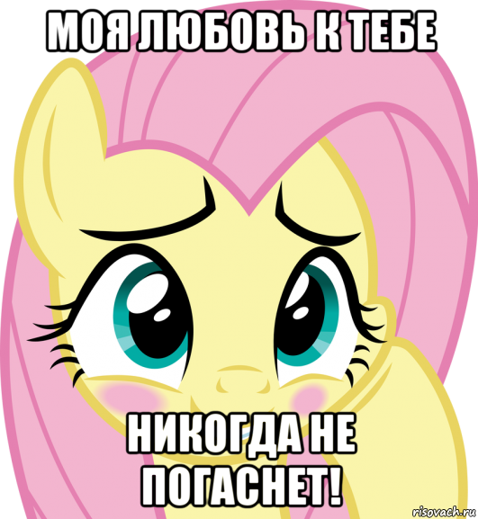 моя любовь к тебе никогда не погаснет!