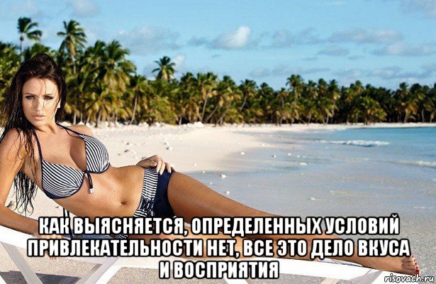  как выясняется, определенных условий привлекательности нет, все это дело вкуса и восприятия