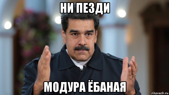 ни пезди модура ёбаная