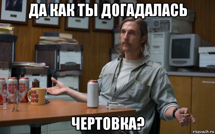 да как ты догадалась чертовка?, Мем Макконахи