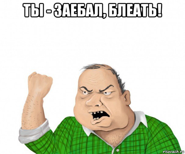 ты - заебал, блеать! 