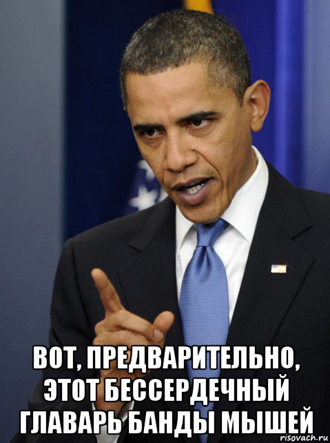  вот, предварительно, этот бессердечный главарь банды мышей