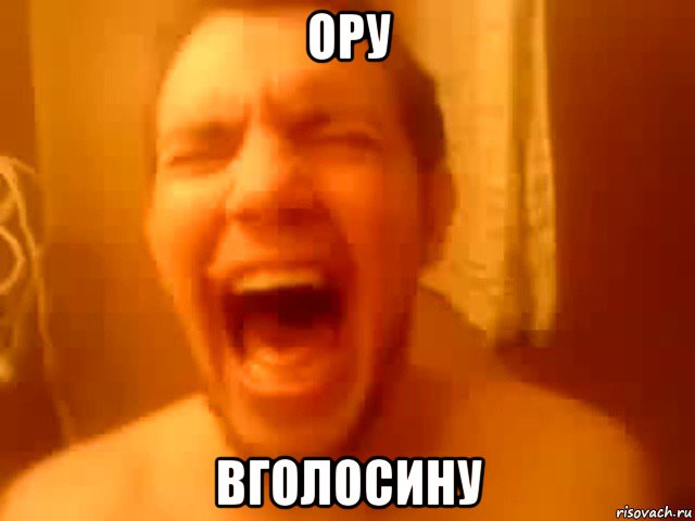 ору вголосину, Мем Ору