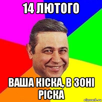 14 лютого ваша кіска, в зоні ріска