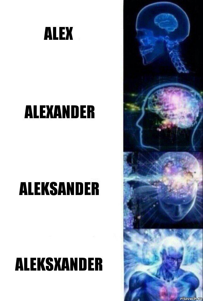 Alex Alexander Aleksander aleksxander, Комикс  Сверхразум