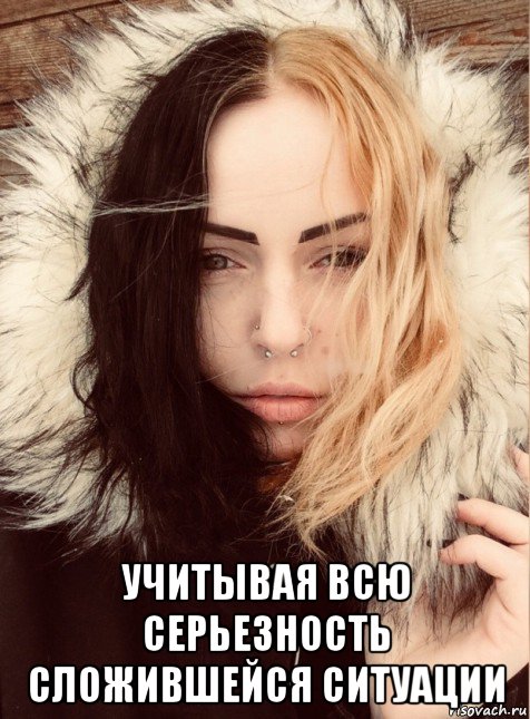  учитывая всю серьезность сложившейся ситуации