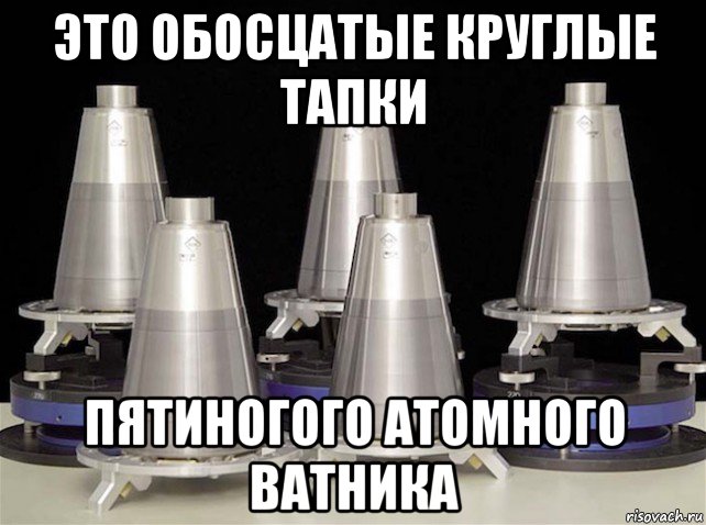 это обосцатые круглые тапки пятиногого атомного ватника