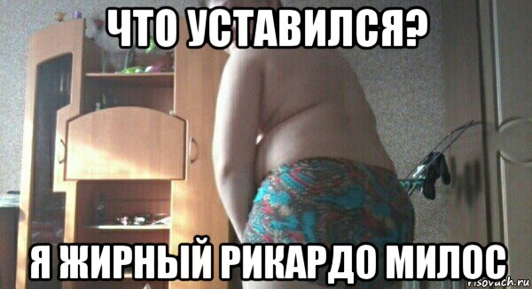 что уставился? я жирный рикардо милос, Мем Жирный Рикардо Милос