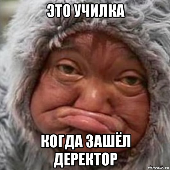 это училка когда зашёл деректор