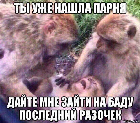ты уже нашла парня дайте мне зайти на баду последний разочек