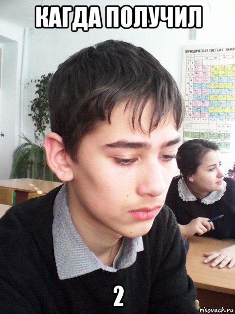 кагда получил 2, Мем Грустное лицо