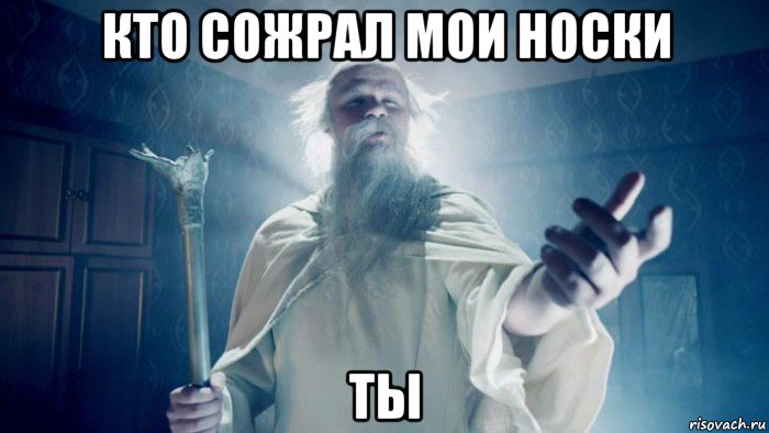 кто сожрал мои носки ты