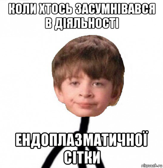 коли хтось засумнівався в діяльності ендоплазматичної сітки, Мем Кислолицый0