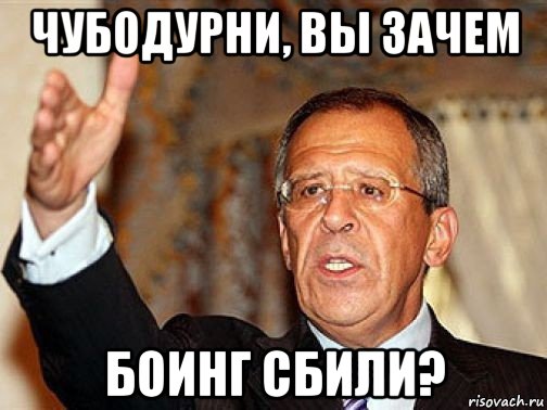 чубодурни, вы зачем боинг сбили?
