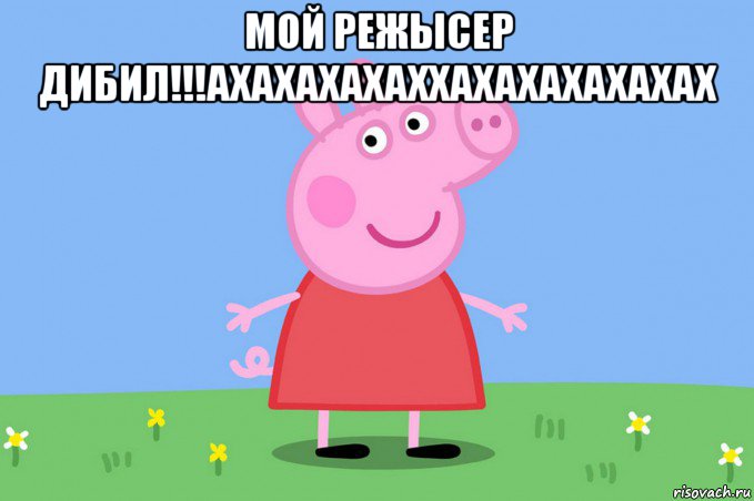 мой режысер дибил!!!ахахахахаххахахахахахах , Мем Пеппа