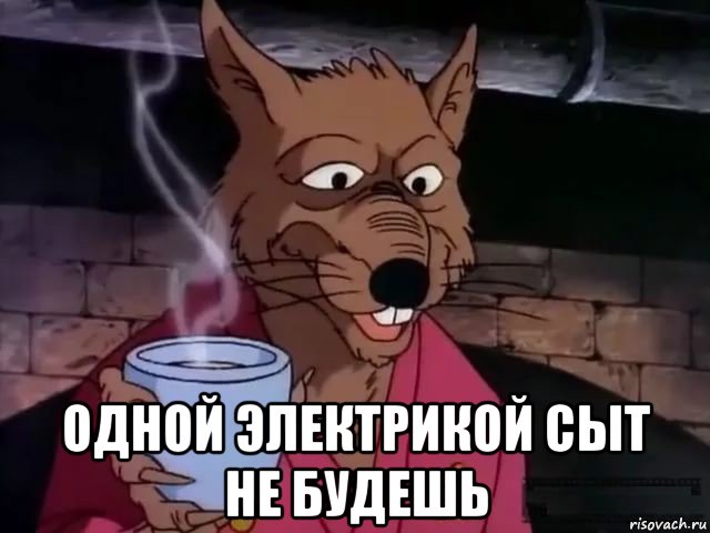  одной электрикой сыт не будешь