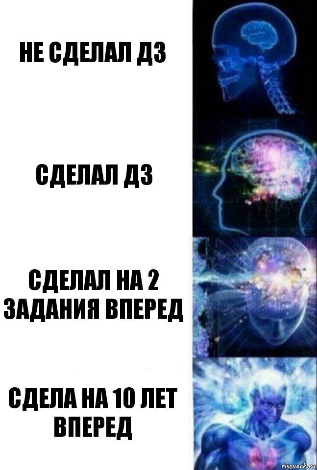 не сделал дз сделал дз сделал на 2 задания вперед сдела на 10 лет вперед, Комикс  Сверхразум