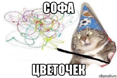 софа цветочек, Мем Вжух мем