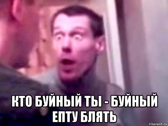  кто буйный ты - буйный епту блять