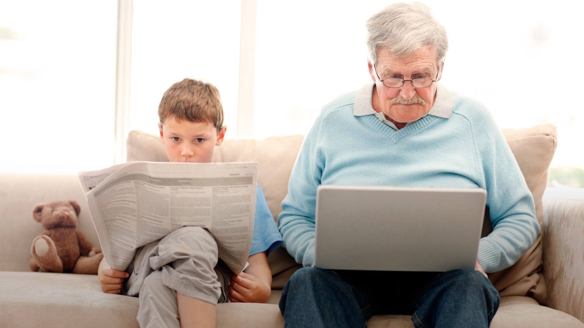 Бабушки и дедушки в интернете