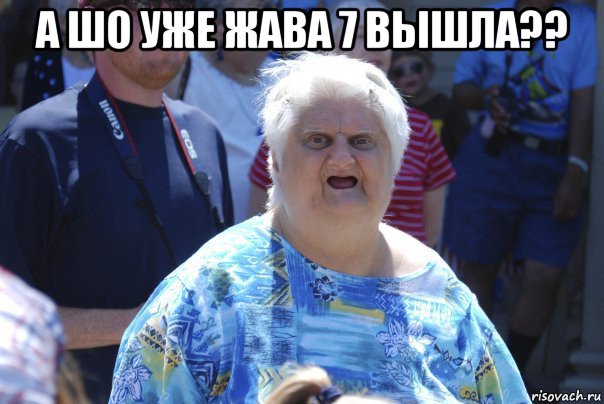 а шо уже жава 7 вышла?? 