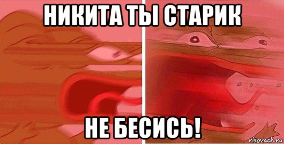 никита ты старик не бесись!, Мем Бесит