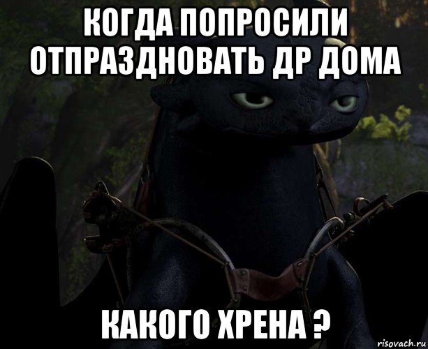 когда попросили отпраздновать др дома какого хрена ?