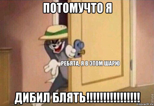 потомучто я дибил блять!!!!!!!!!!!!!!!!, Мем    Ребята я в этом шарю