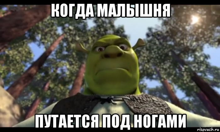 когда малышня путается под ногами