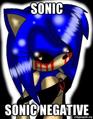 sonic sonic negative, Мем Sonic exe