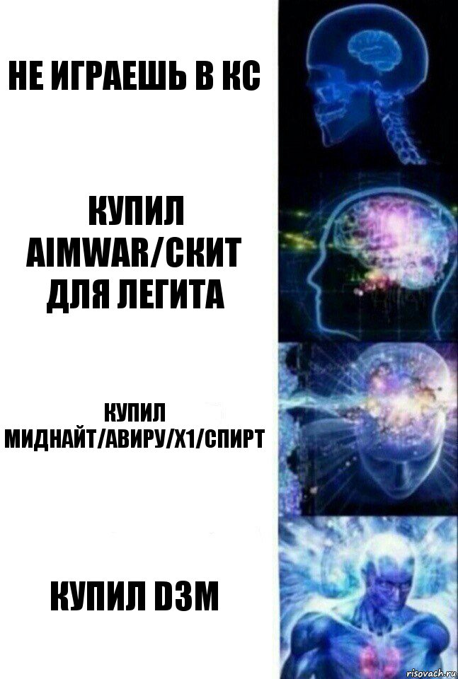 Не играешь в КС купил AIMWAR/СКИТ для легита купил миднайт/авиру/х1/спирт купил d3m, Комикс  Сверхразум