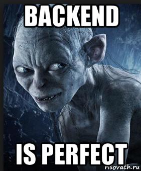 backend is perfect