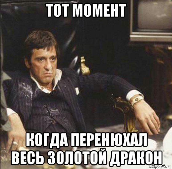 тот момент когда перенюхал весь золотой дракон