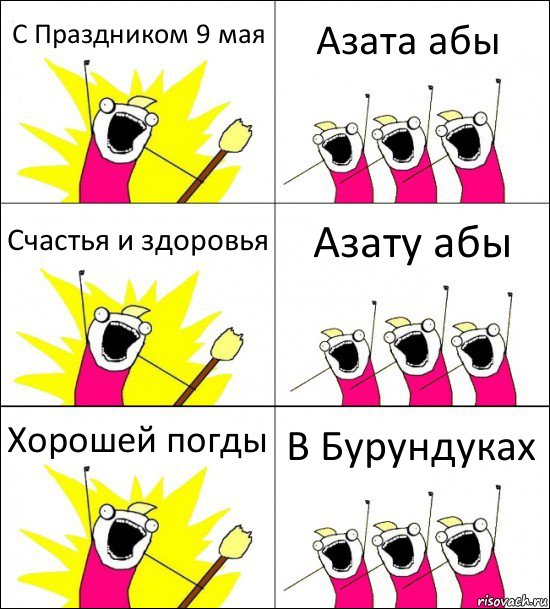 С Праздником 9 мая Азата абы Счастья и здоровья Азату абы Хорошей погды В Бурундуках, Комикс кто мы