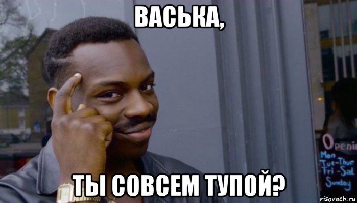 васька, ты совсем тупой?, Мем Не делай не будет