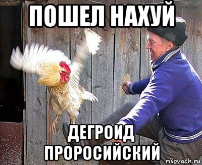 пошел нахуй дегроид проросийский