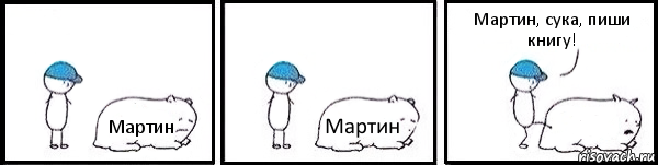 Мартин Мартин  Мартин, сука, пиши книгу!, Комикс   Работай