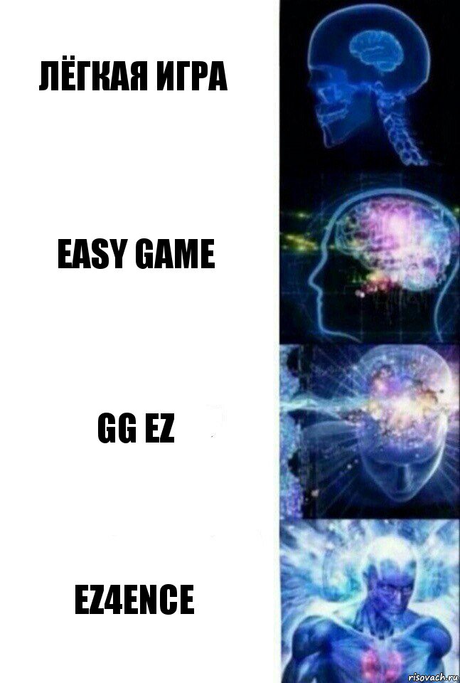 Лёгкая игра EASY GAME GG EZ EZ4ENCE, Комикс  Сверхразум