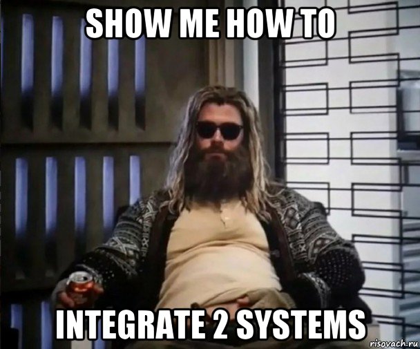 show me how to integrate 2 systems