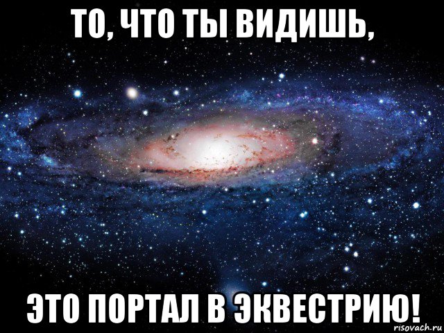 то, что ты видишь, это портал в эквестрию!, Мем Вселенная