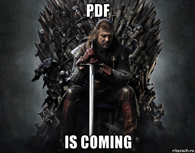 pdf is coming