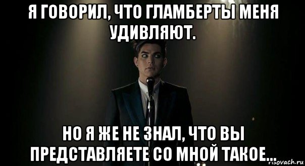 я говорил, что гламберты меня удивляют. но я же не знал, что вы представляете со мной такое...