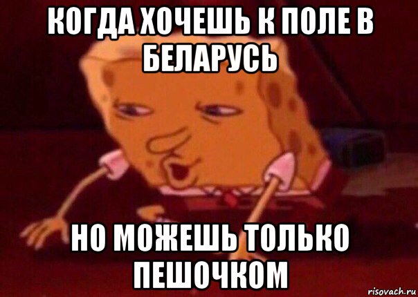 когда хочешь к поле в беларусь но можешь только пешочком, Мем    Bettingmemes