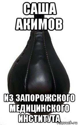 саша акимов из запорожского медицинского института, Мем Боксерская груша