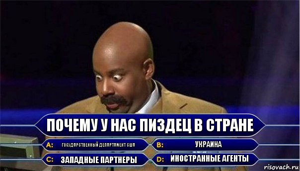 Почему у нас пиздец в стране Государственный Департамент США Украина Западные партнеры Иностранные агенты