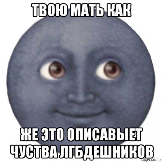 твою мать как же это описавыет чуства лгбдешников